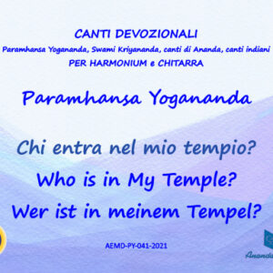 Chi entra nel mio tempio? - Who Is in My Temple? - Wer ist in meinem Tempel