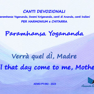 Verrà quel dì, Madre - Will That Day come to Me Mother