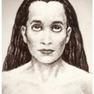Fotografia con bordo bianco “Babaji” - seppia - 14x21cm