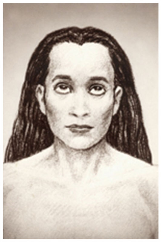 Fotografia con bordo bianco “Babaji” - seppia - 14x21cm