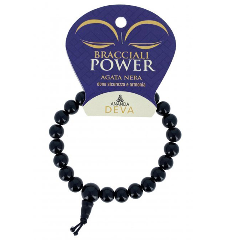 Bracciale Power - Agata Nera