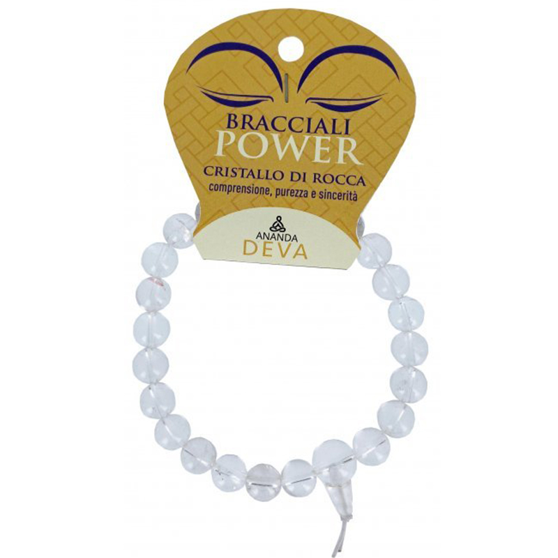 Bracciale Power - Cristallo di rocca