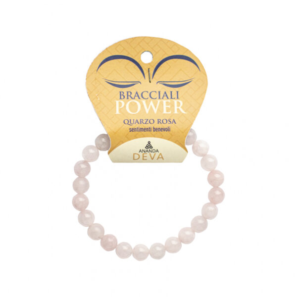 Bracciale Power - Quarzo rosa