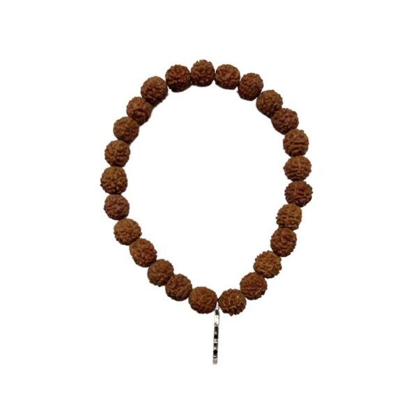 Bracciale di Rudraksha con Fiore di Loto - immagine 2