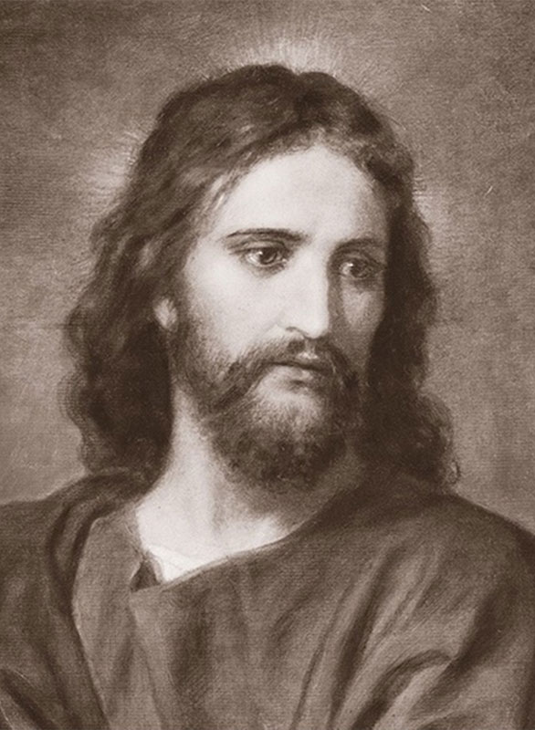 Fotografia "Gesù Cristo" - seppia - 10x15cm