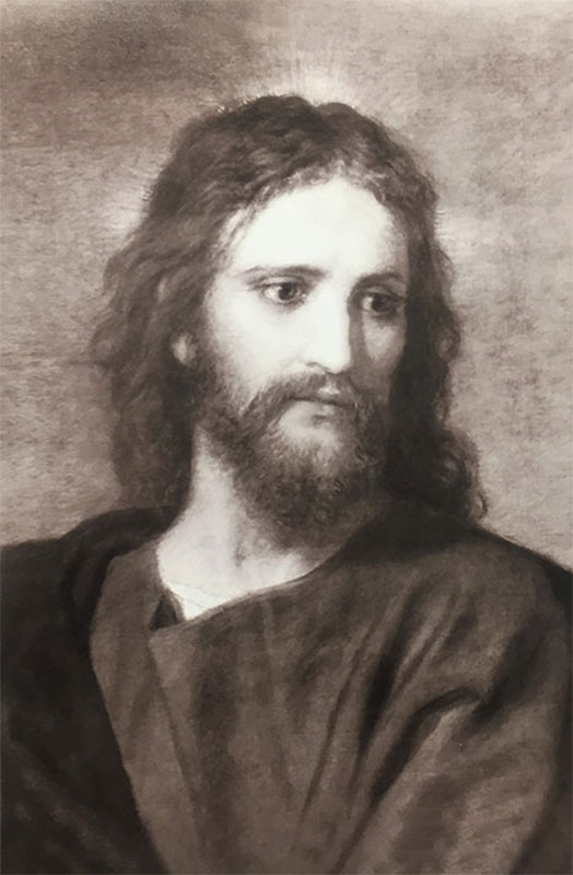 Fotografia "Gesù Cristo" - seppia - 20,5x30,5cm