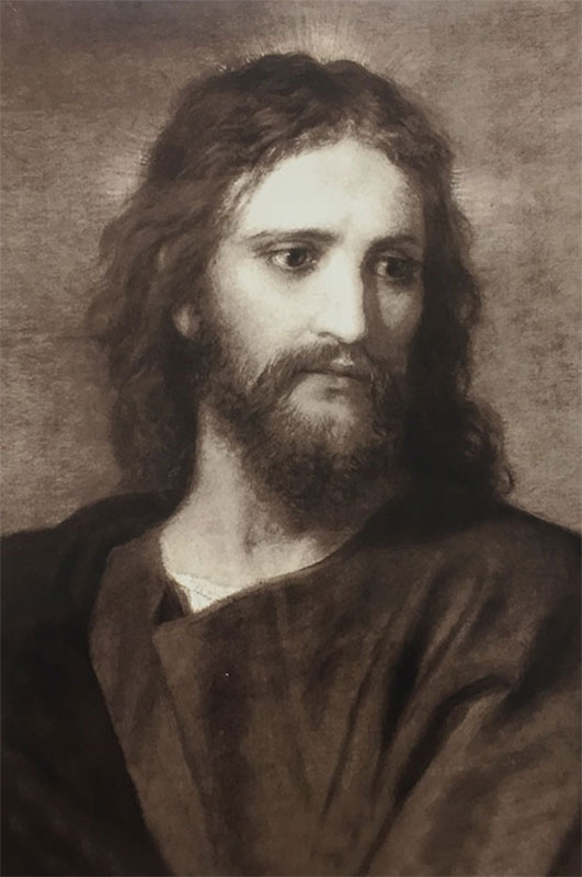 Fotografia "Gesù Cristo" - seppia - 21x30cm