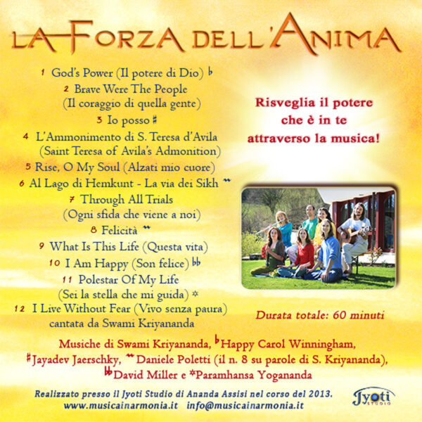 La forza dell'anima - CD - immagine 2