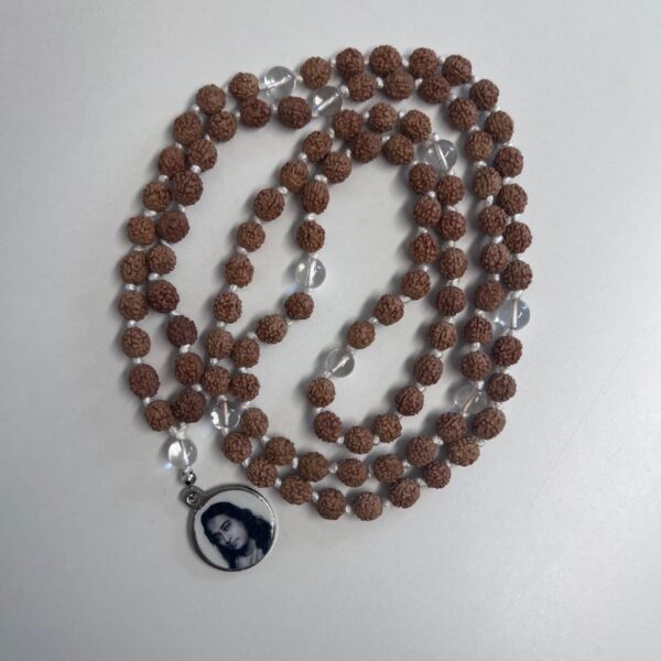Kriya Mala Yogananda di Rudraksha e Cristallo di Rocca - immagine 2