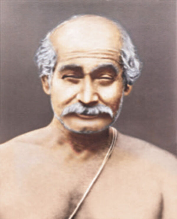 Ritratto su tela di Lahiri Mahasaya - a colori