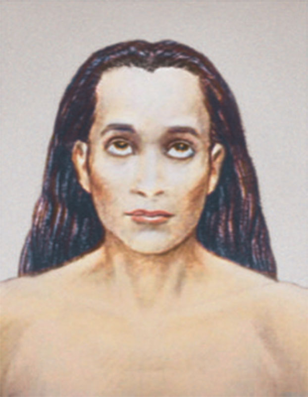 Ritratto su tela di Babaji - a colori