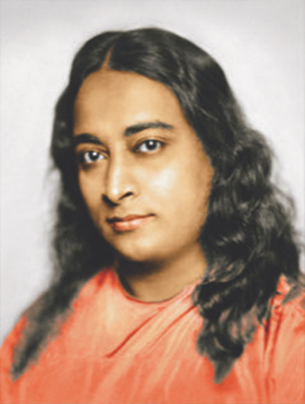 Ritratto su tela di Paramhansa Yogananda "Autobiografia di uno Yogi" - a colori