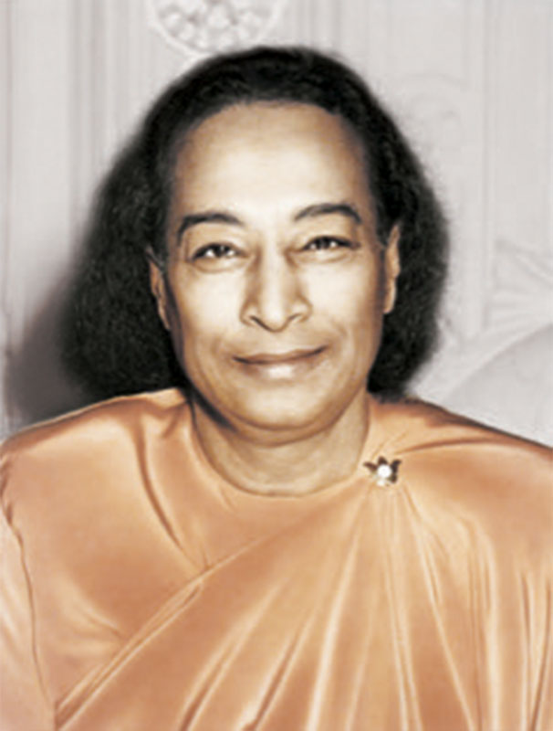 Ritratto su tela Paramhansa Yogananda “Ultimo sorriso" - a colori