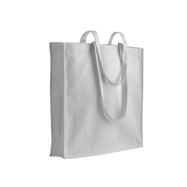 Borsa "Yogananda" in cotone bianco con mandala - immagine 2